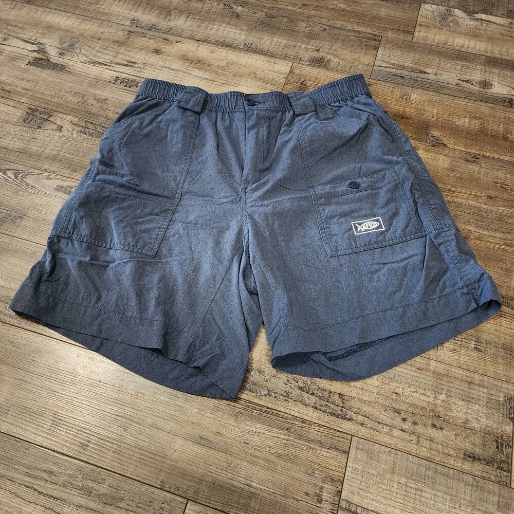 Aftco Men's Fishing Shorts Blue Size 38  2512